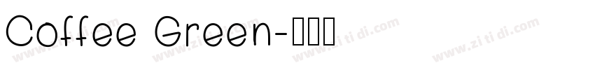 Coffee Green字体转换